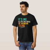 Hallo, ik ben de getuige van de bruid Funny bruilo T-shirt (Voorkant volledig)