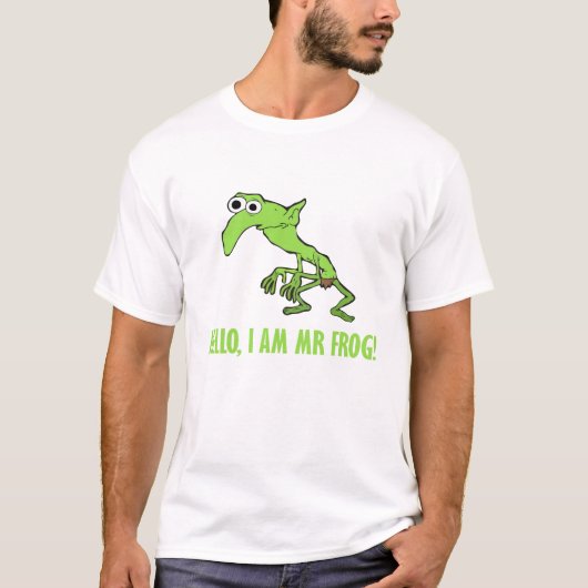 hallo ik ben de heer Frog Psychicpebbles die vrien T-shirt (Voorkant)