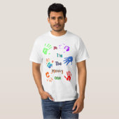 Hallo, ik ben de Messy One - Verfhandafdrukken T-shirt (Voorkant volledig)