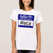 hallo ik ben de nichtnaam van de Bride. T-shirt (Voorkant)