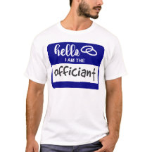 hallo ik ben de officiële bruiloft-naam badge