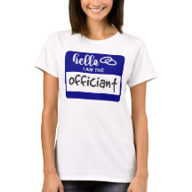 hallo ik ben de officiële bruiloft-naam badge