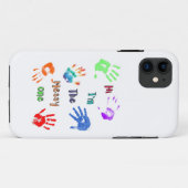 Hallo, ik ben de rommelige - verf handafdrukken Case-Mate iPhone case (Achterkant (horizontaal))