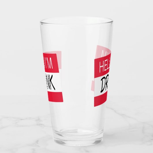 hallo ik ben Drink Humor Glas (Links)