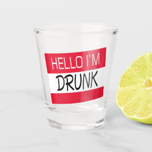 hallo ik ben Drink Humor Shot Glas