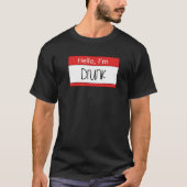 hallo, ik ben drink t-shirt (Voorkant)