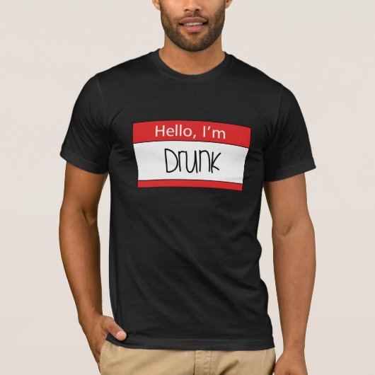 hallo, ik ben drink t-shirt (Voorkant)