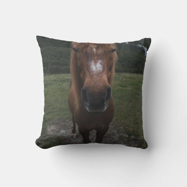 hallo IK BEN EEN HORSE Kussen (Voorkant)