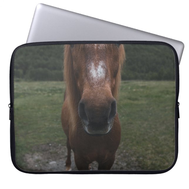 hallo IK BEN EEN HORSE Laptop Sleeve (Voorkant)