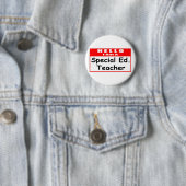 Hallo, ik ben een speciale Ed. onderwijzer Ronde Button 5,7 Cm (In situ)