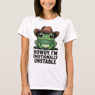 Hallo, ik ben emotioneel instabiele kikker T-shirt