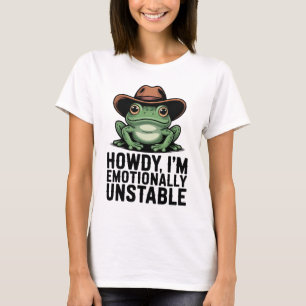 Hallo, ik ben emotioneel onstabiele kikker T-shirt