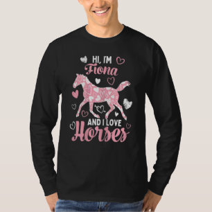 Hallo, ik ben Fiona en ik hou van paarden die het T-shirt