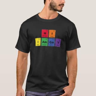 Hallo, ik ben Gay Chemistry LGBT Science Gay Pride T-shirt