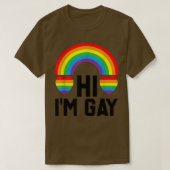 Hallo, ik ben Gay Pride Month Pride Day Pride Flag T-shirt (Design voorkant)