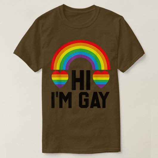 Hallo, ik ben Gay Pride Month Pride Day Pride Flag T-shirt (Design voorkant)