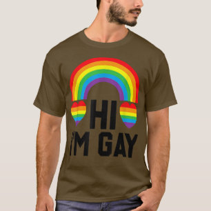 Hallo, ik ben Gay Pride Month Pride Day Pride Flag T-shirt