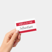 Hallo Ik ben gepersonaliseerd Badge (Handheld)