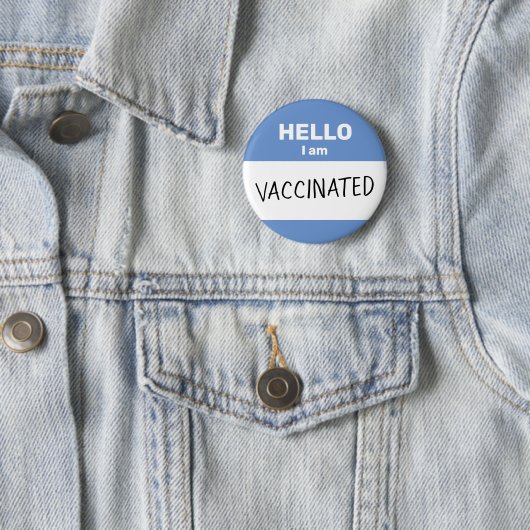 hallo ik ben gevaccineerde Button (In situ)