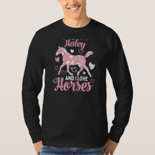 Hallo ik ben Haley en ik hou van paarden schattig T-shirt
