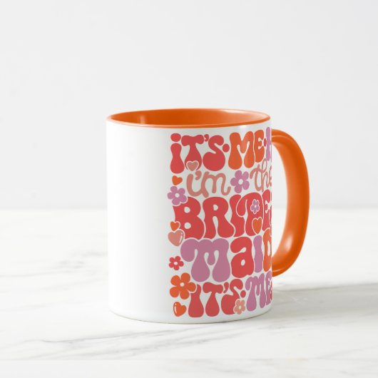 Hallo ik ben het bruidsmeisje Mok drinkgoed cadeau (Voorkant rechts)