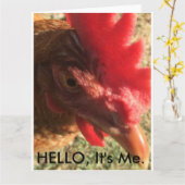 Hallo Ik ben het, Chicken. Kaart (Gele Bloem)