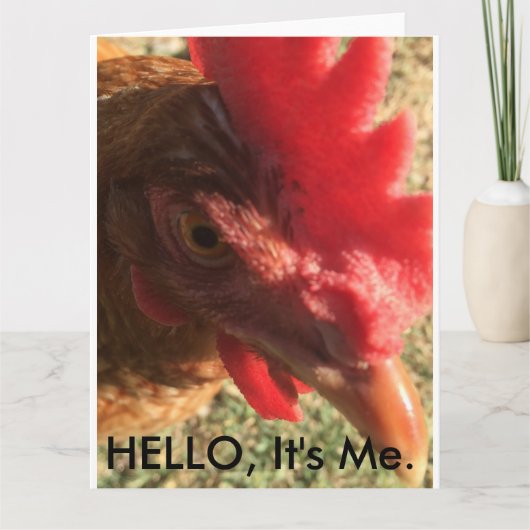 Hallo Ik ben het, Chicken. Kaart (Voorkant)