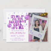 Hallo, ik ben het in mijn verjaardagsfoto kaart (Voorkant)