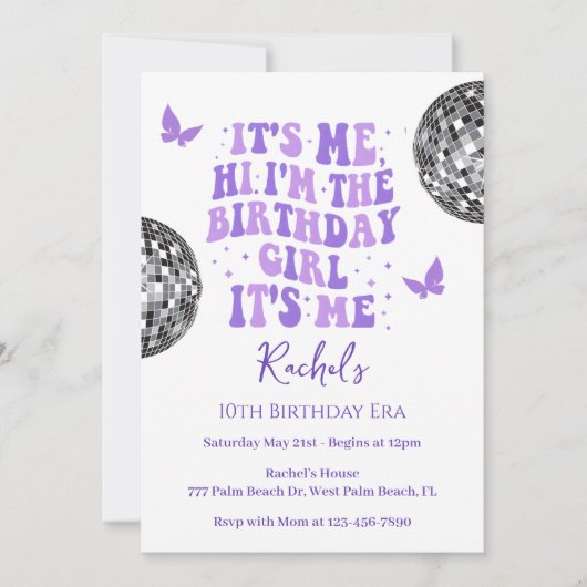 Hallo, ik ben het in mijn verjaardagsperiode kaart (Voorkant)