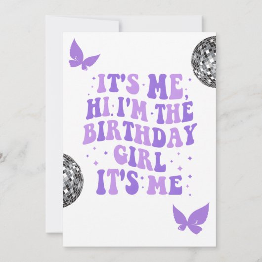 Hallo, ik ben het in mijn verjaardagsperiode kaart (Achterkant)