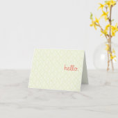 hallo Ik ben het. Kaart (Gele Bloem)