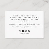 Hallo Ik ben hier | Branding Bedankt Invoegen Wit Visitekaartje (Achterkant)