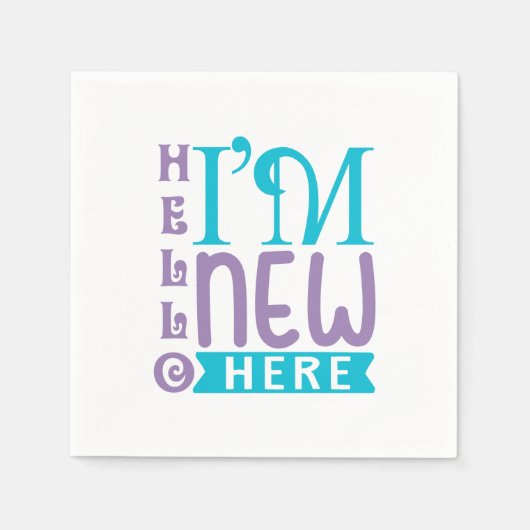 hallo ik ben hier nieuw servet (Voorkant)