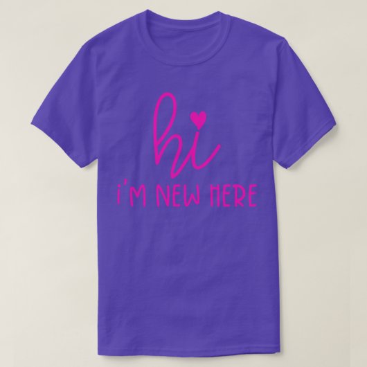 Hallo, ik ben hier nieuw t-shirt (Design voorkant)