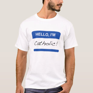 hallo ik ben katholieke Mannen T-shirt