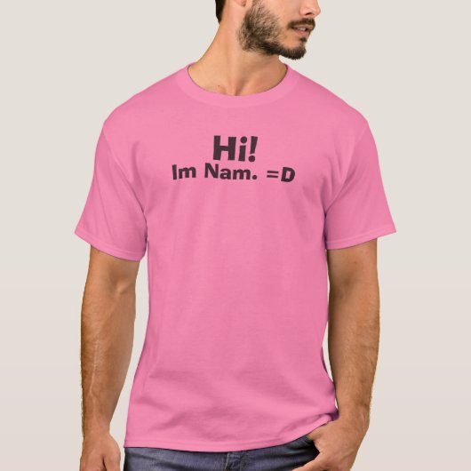 Hallo, ik ben Nam. =D T-shirt (Voorkant)