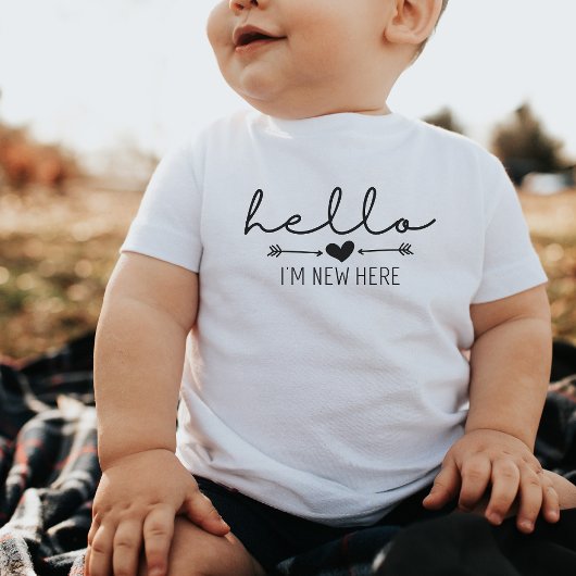 hallo ik ben New here Baby Announcement cadeau Bab Romper