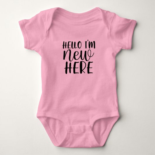 hallo ik ben Nieuwe Hier Baby T - shirts (Voorkant)