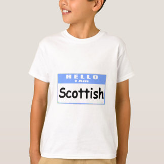 hallo, ik ben Schots ... Nametag T-shirt