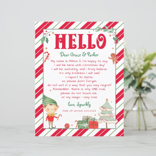 Hallo Ik ben terug Elf Welkom (Staand voorkant)