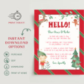 Hallo Ik ben terug Elf Welkom Poster