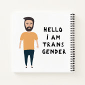hallo ik ben transgender notitieboek (Achterkant)