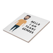 hallo ik ben transgender tegeltje (Zijkant)