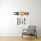 hallo ik ben transgender wandkleed (In Situ (horizontaal))