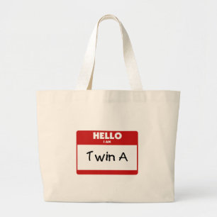 hallo ik ben twee keer zo grote tote bag