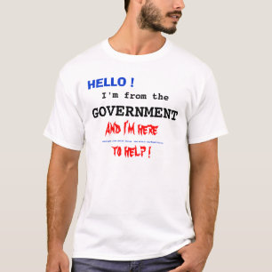 hallo, ik ben van de , regering. t-shirt