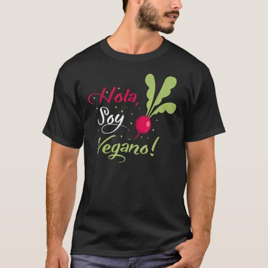 Hallo Ik Ben Veganist T-shirt (Voorkant)