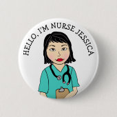 hallo, ik ben verpleegster Add Name Button (Voorkant)