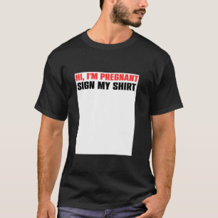 Hallo ik ben zwanger teken mijn Shirt mama mama la
