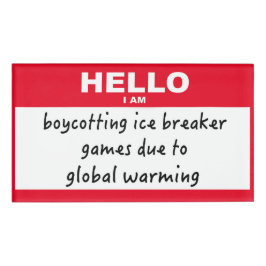 hallo ik boycot ijsbrekers naambadge